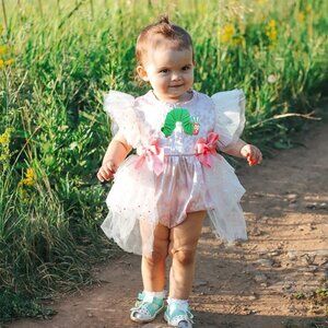The Very Hungry Caterpillar Dress Outfit Clothes Birthday Caterpillar Romper